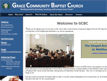 Tablet Screenshot of gracecommunitybaptist.org